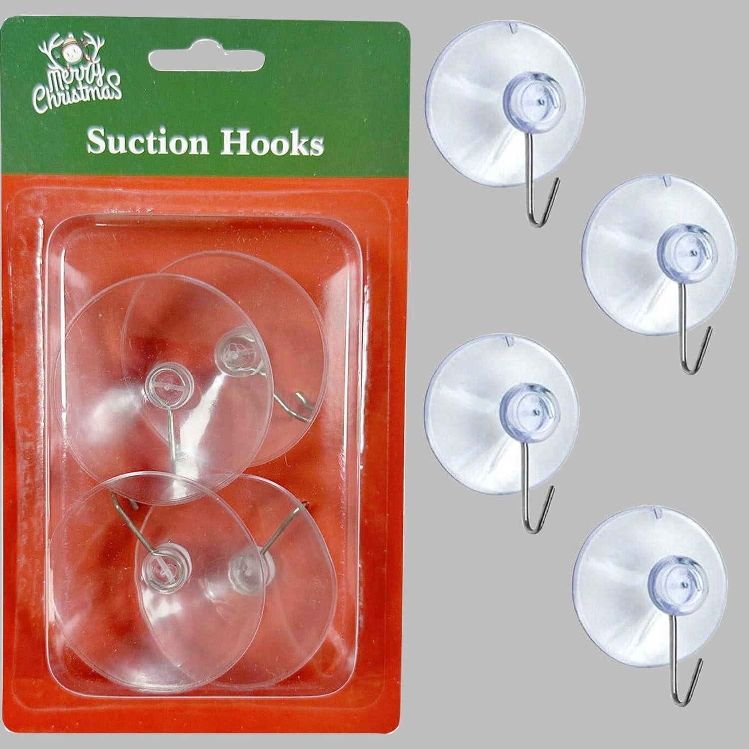 Heavy Duty Suction Hook Kitchen Bathroom Wall Sign Christmas Decoration 24p 33mm