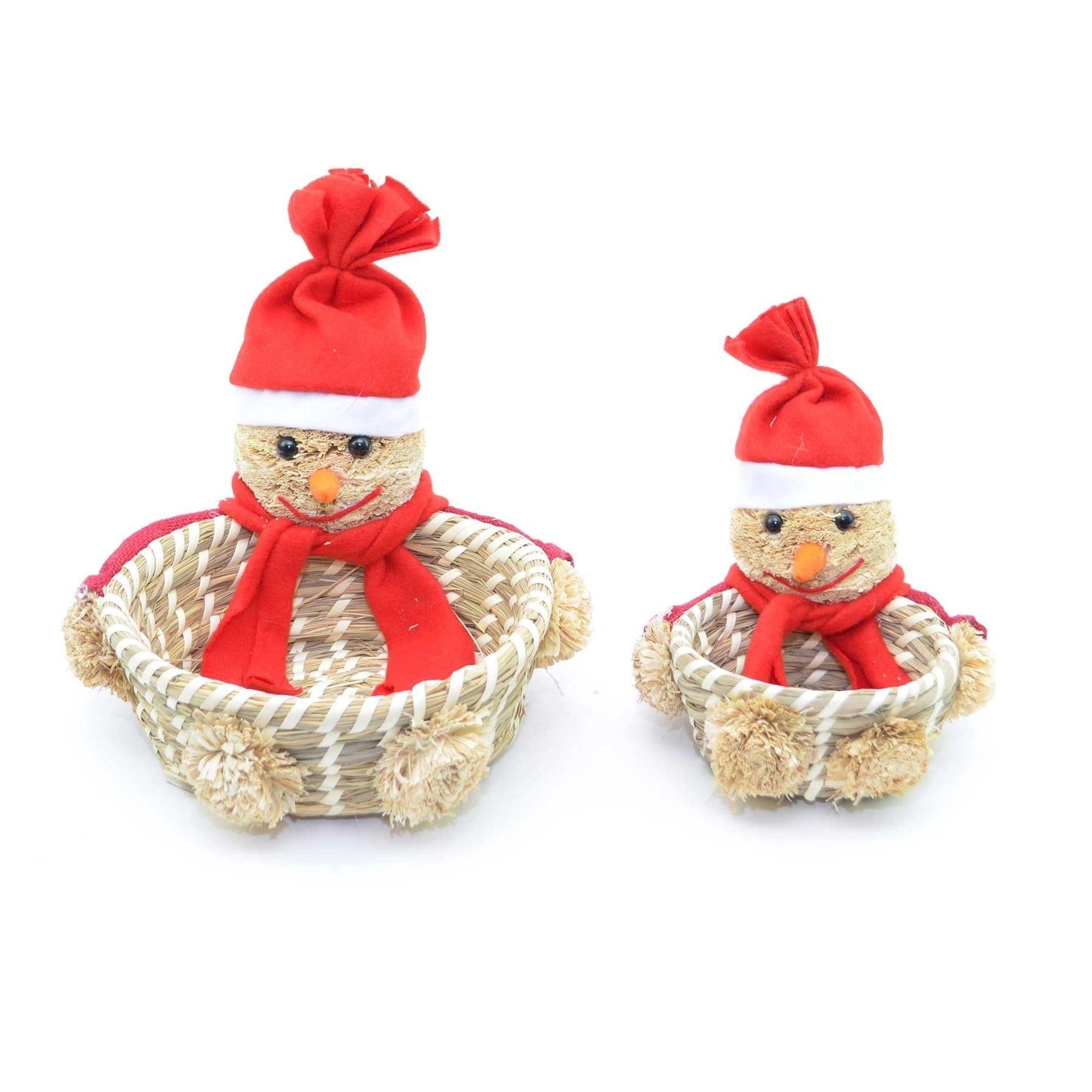 2Pcs Christmas Basket Set