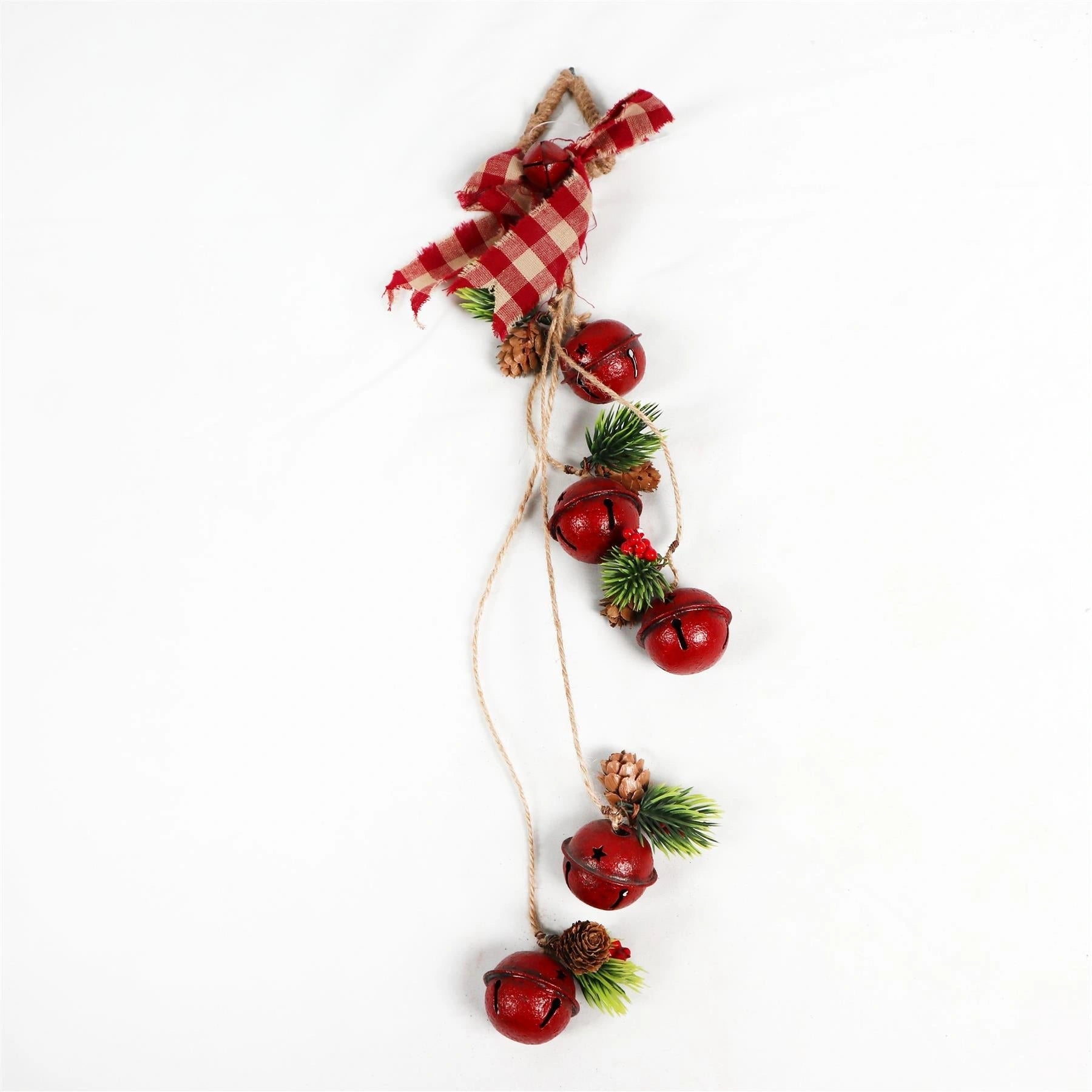 Christmas Home Decor Wall Door Hanging Decorative Red Bells Xmas Art & Craft