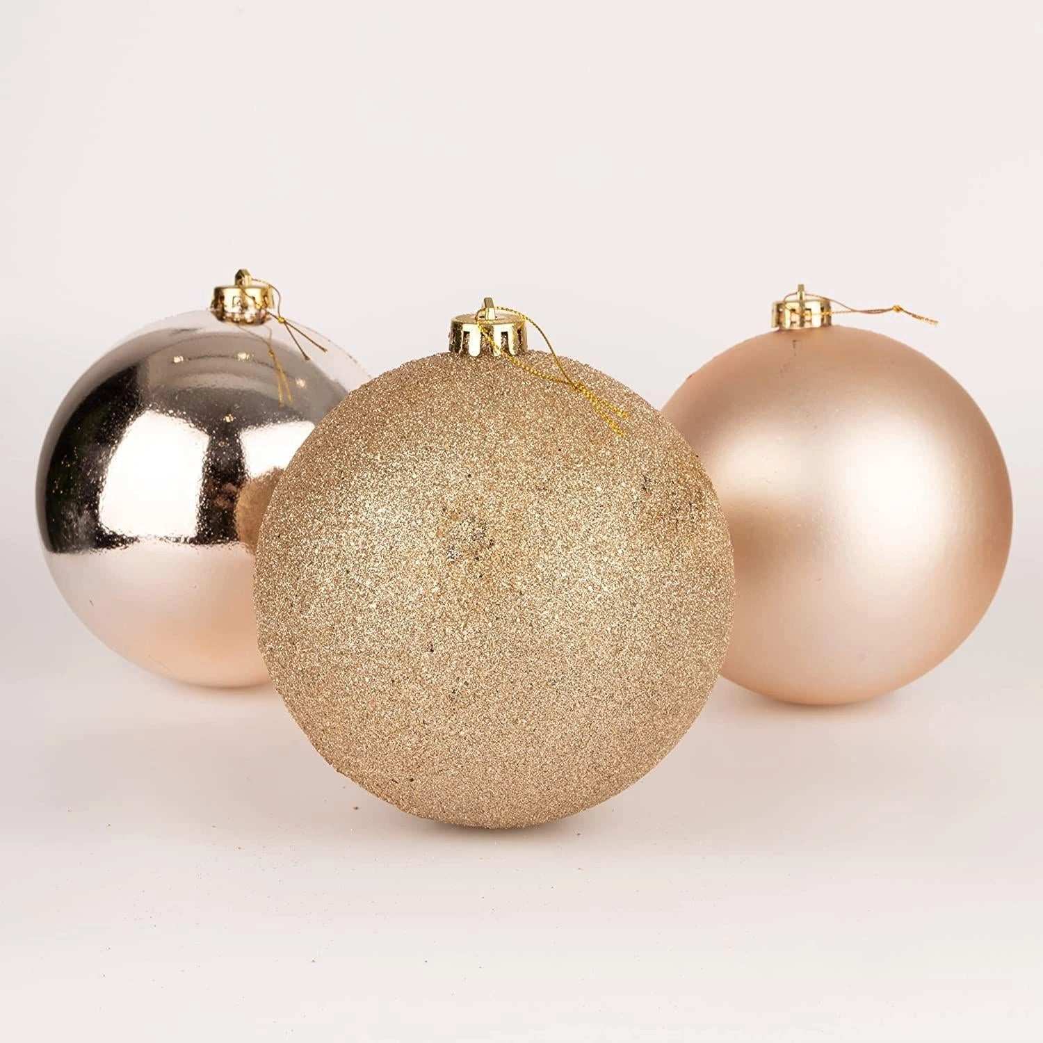 Baubles Champagne 15Cm-3Pcs  Pvc