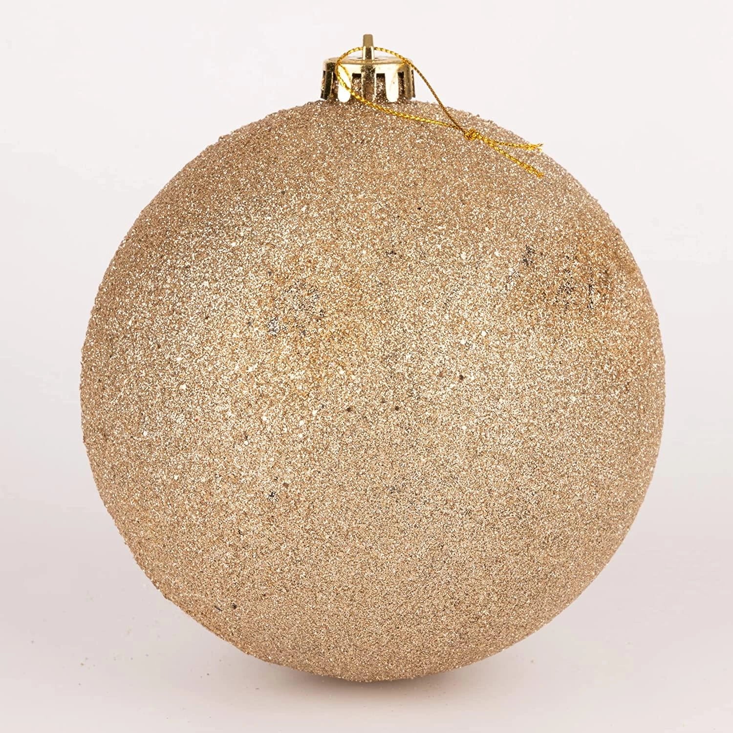 3X Christmas Bauble Tree Ornaments Champagne Gold Xmas Hanging Decoration 15cm