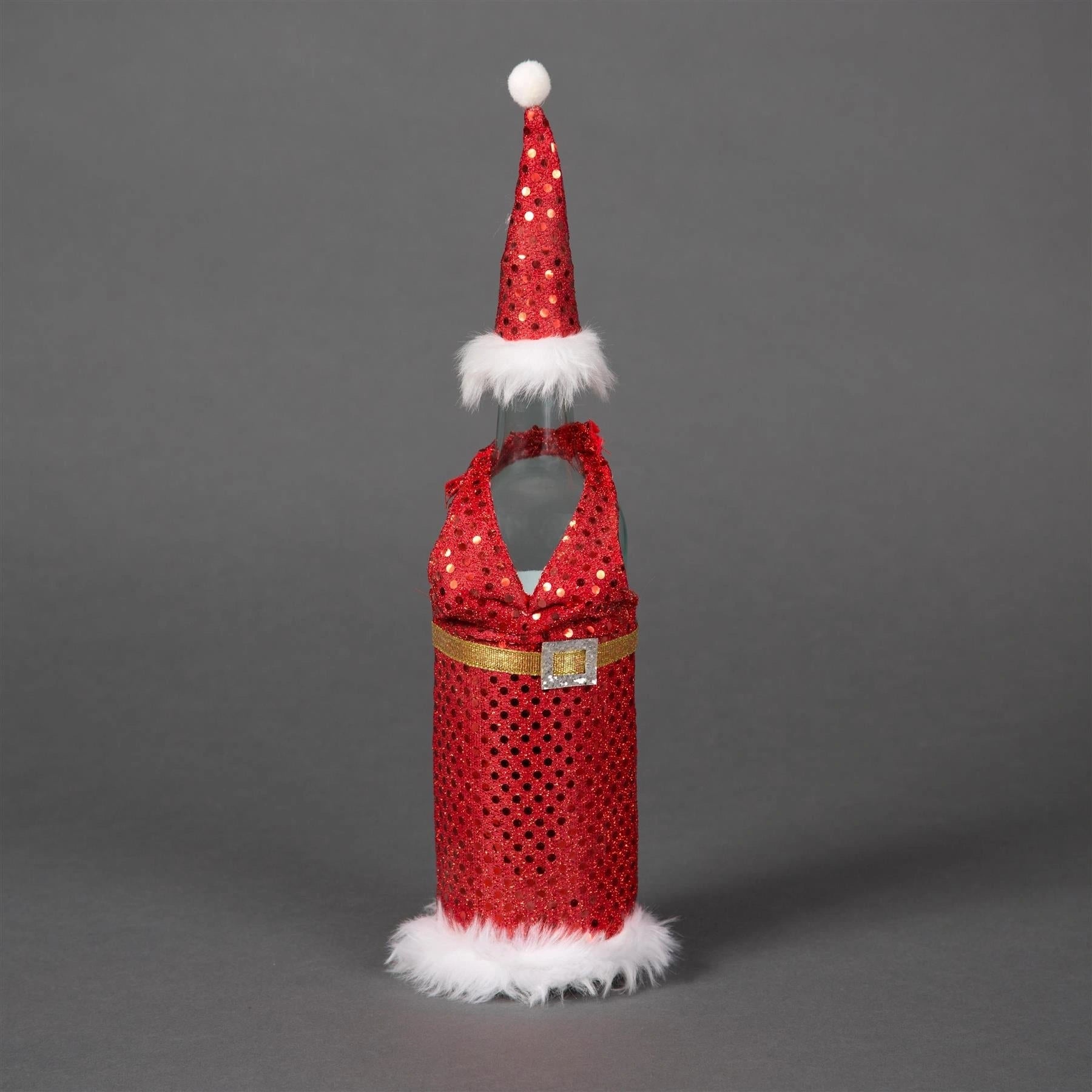 50 Christmas Gifts Hat Women Bottle Topper Xmas Home Garden Party Bag Supply