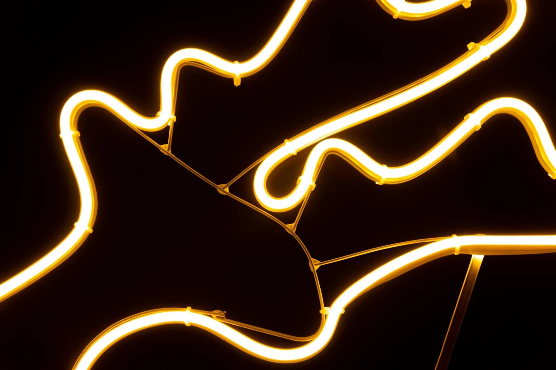 Rope Lights Silhouette Christmas Jumping Reindeer Outdoor Wall Garden Xmas Decor