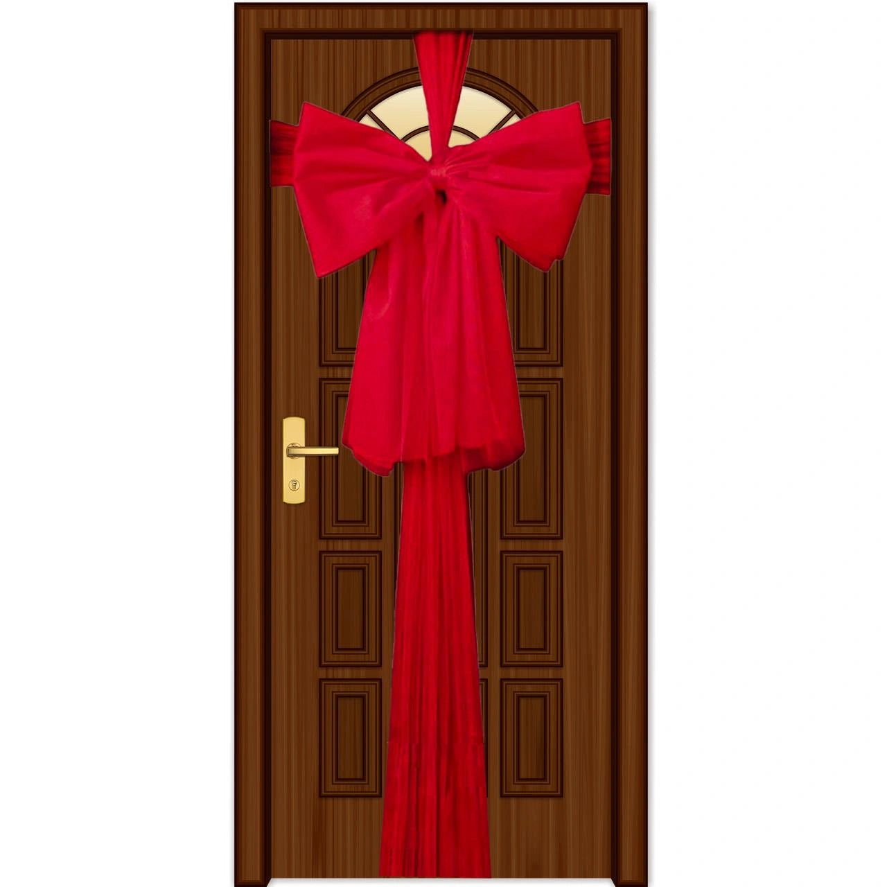 75X900Cm Door Bow Red Ribbon Pack Of 3