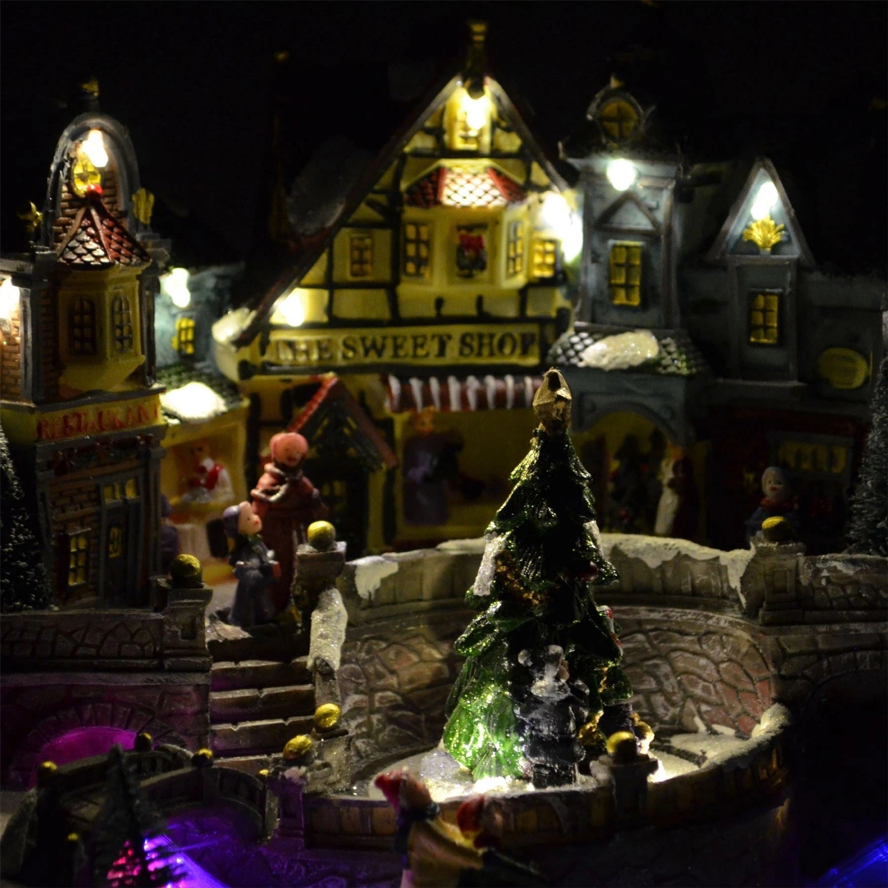 Christmas LED Musical Light Up Sculpture Ornament Nativity Xmas Decorations