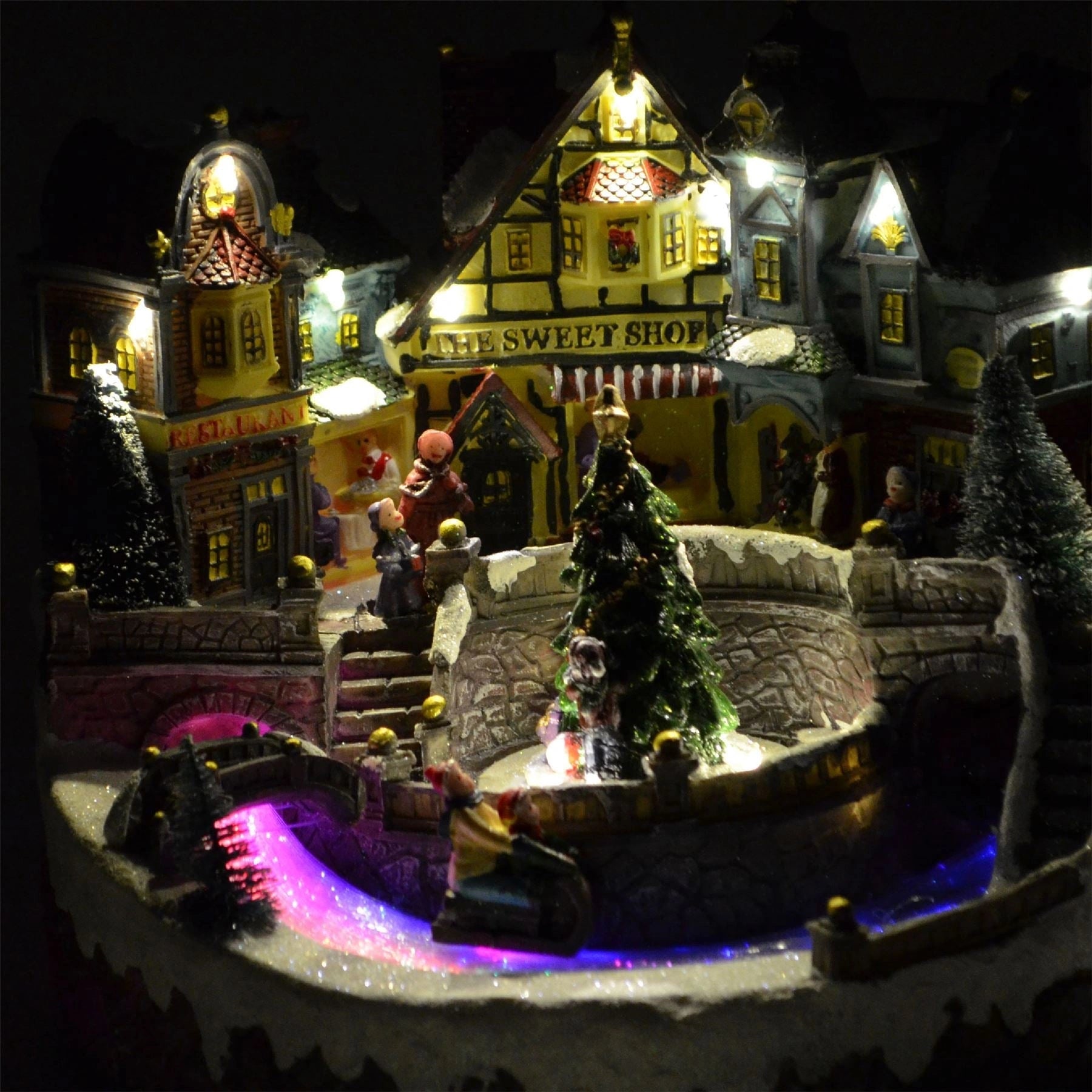Christmas Led Musical Light Up Sculpture Ornament Nativity Set Xmas Home Decorations 11894
