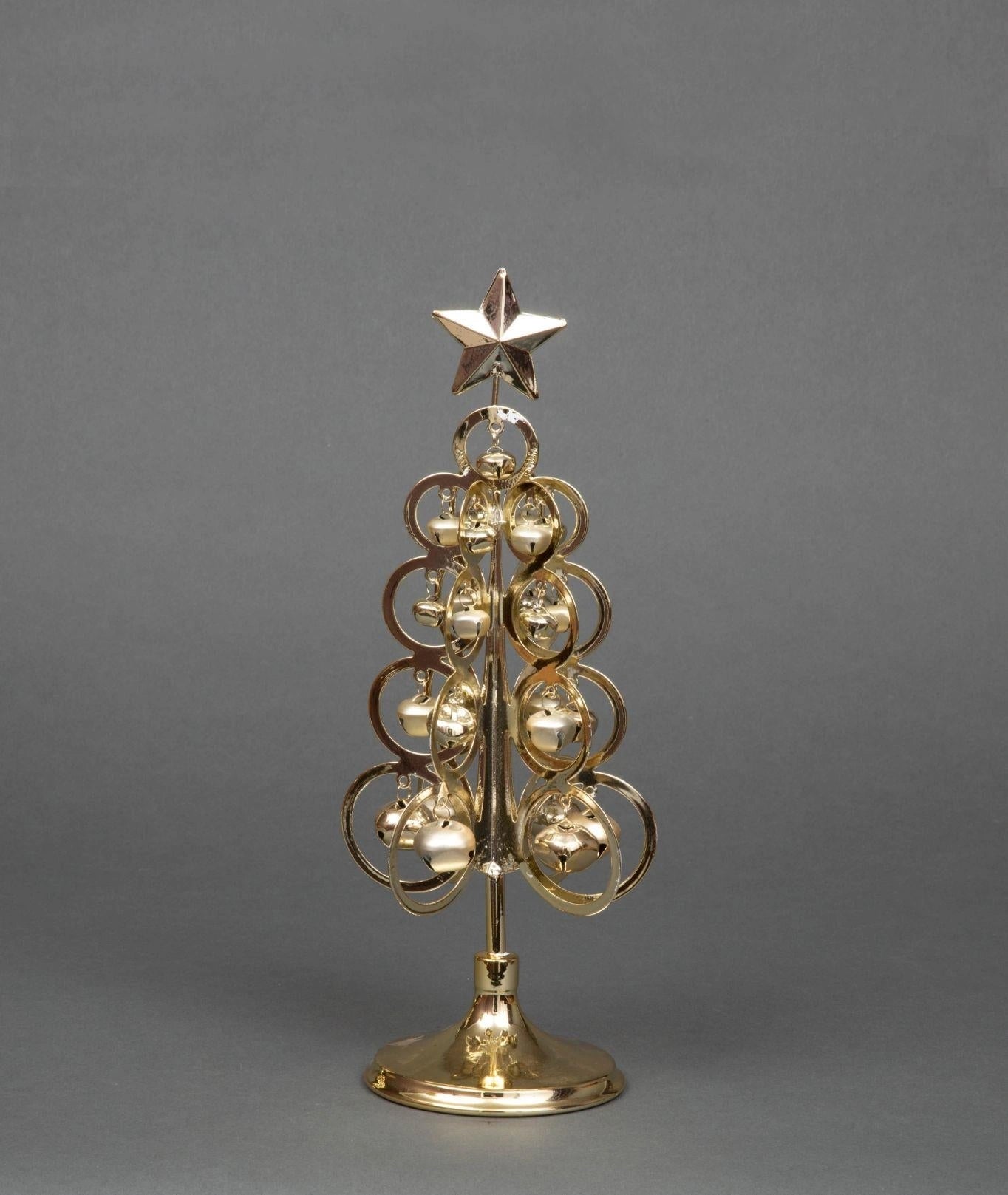 Medium Table Top Golden Christmas Tree 13.5