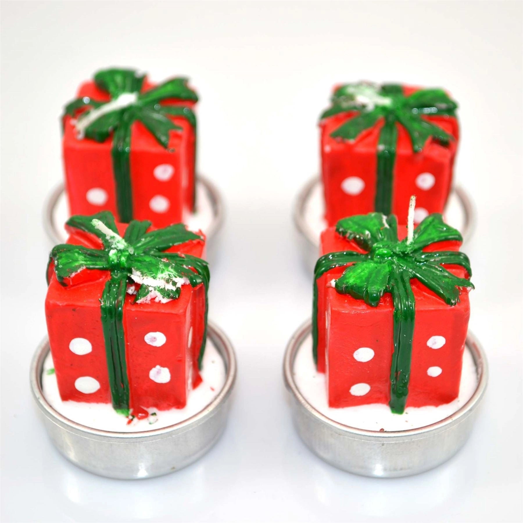 4 Pcs Novelty Christmas Decorations Candles Wedding Party Xmas Home Decor Gifts