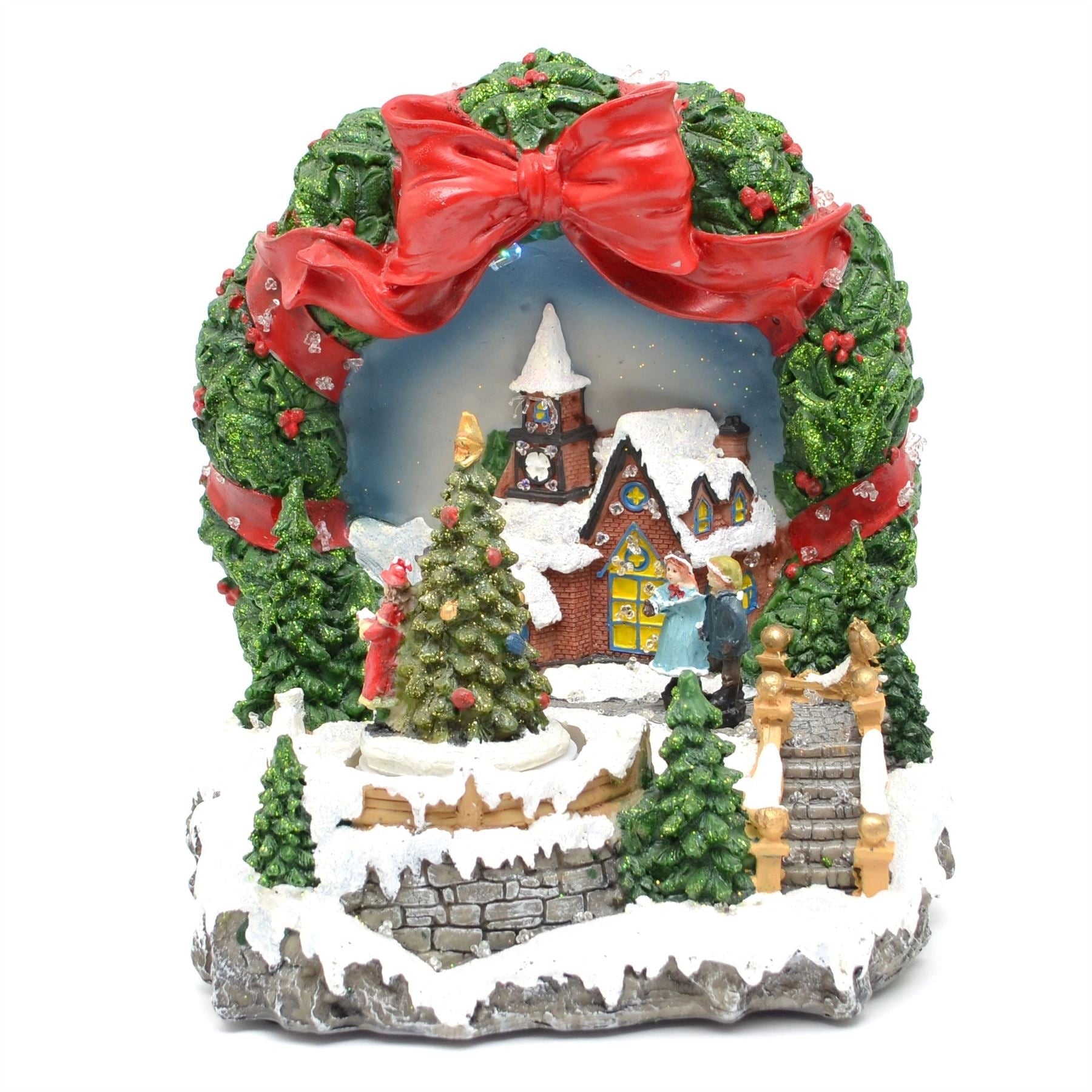 Christmas LED Musical Light Up Ornament Nativity Set Xmas Home Decorations