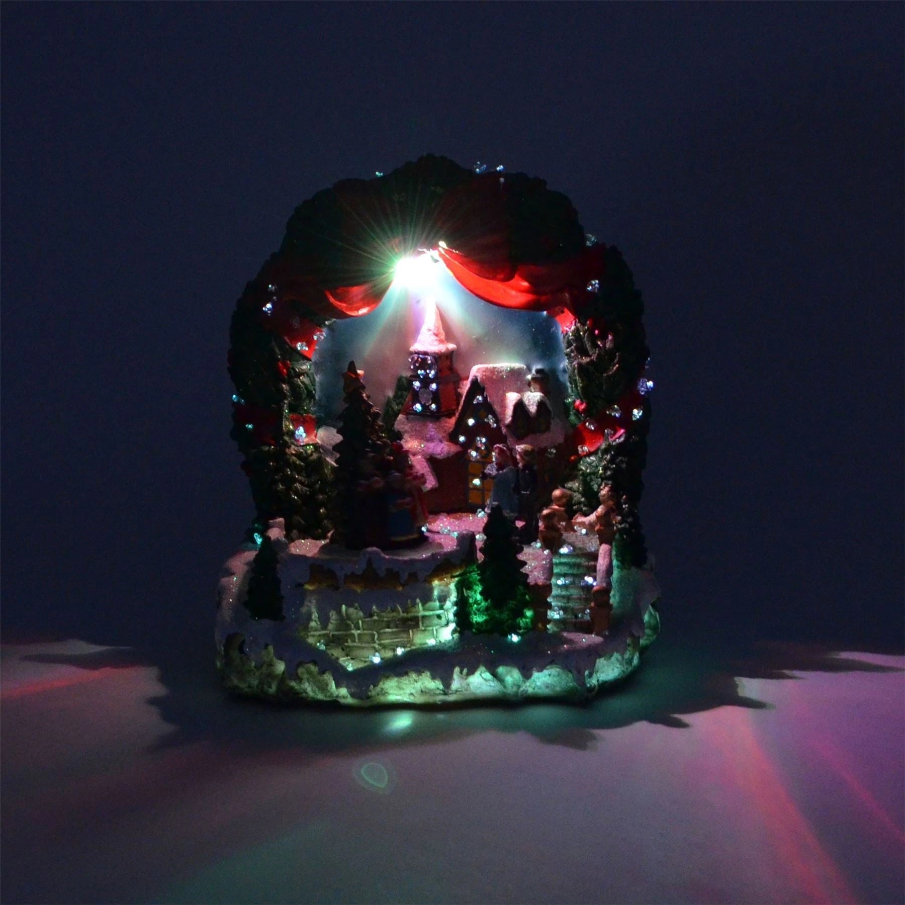 Christmas Led Musical Light Up Sculpture Ornament Nativity Set Xmas Home Decorations 11891