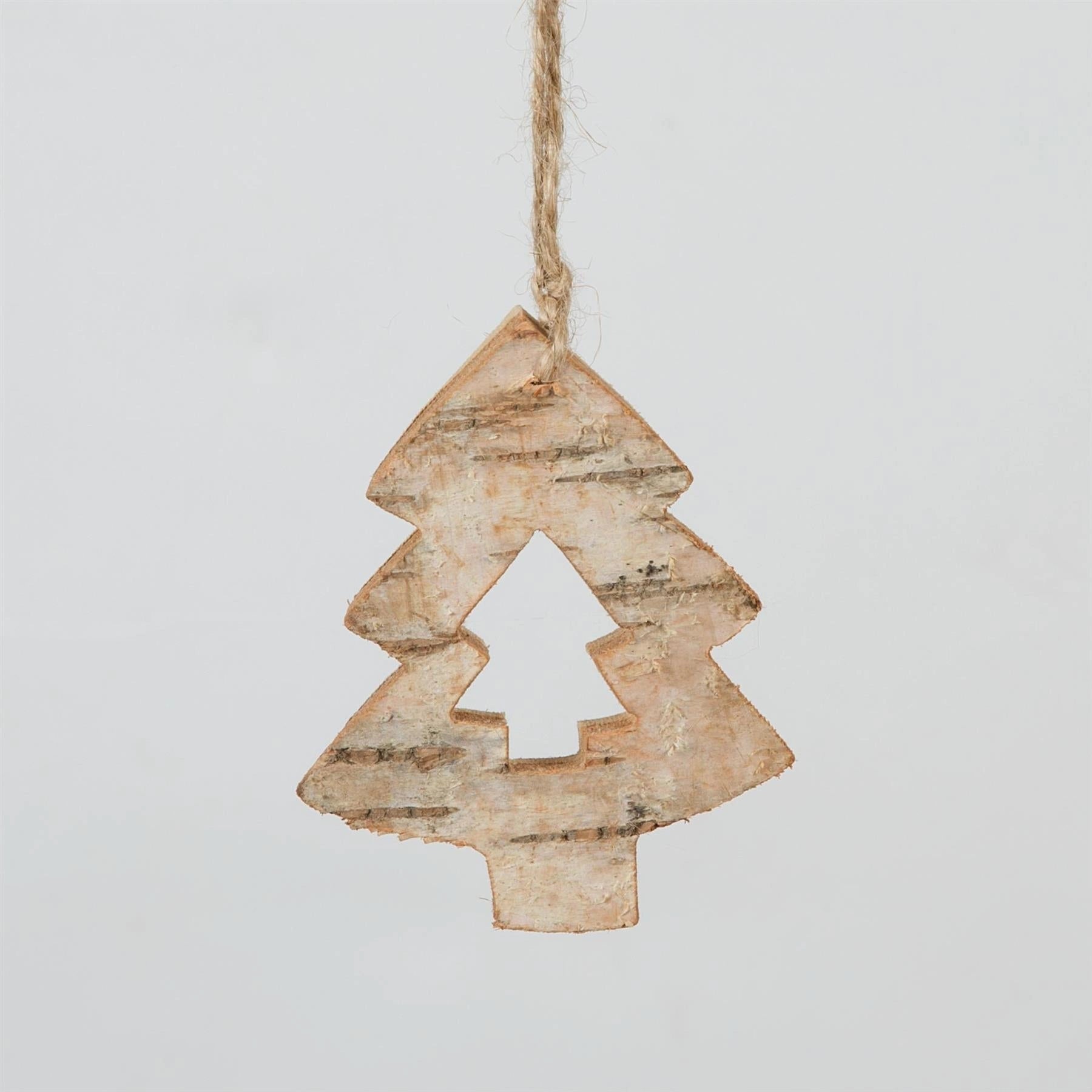 8cm Real Woodn Ornament Christmas Tree Hanging Decorations Heand Crafted