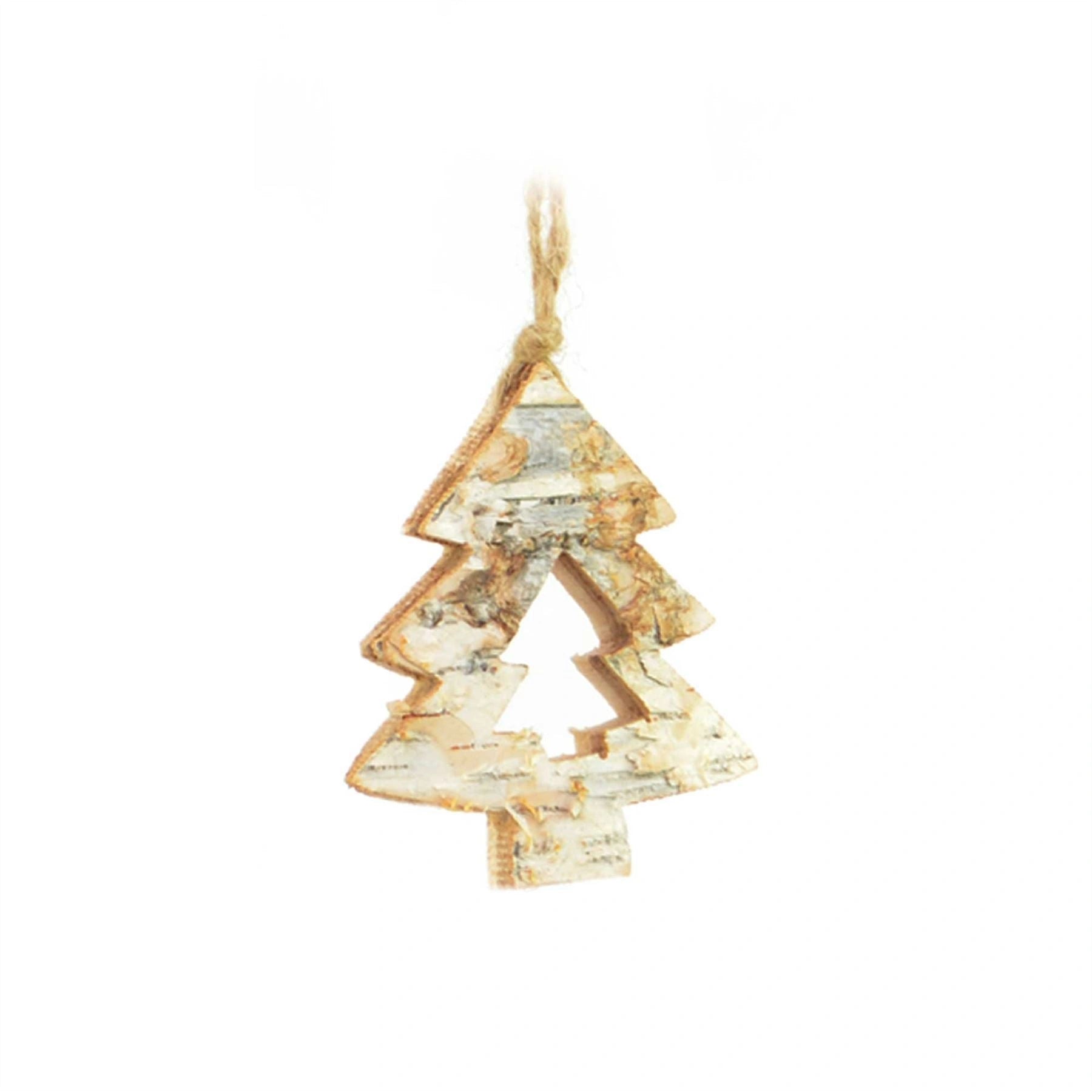 8Cm Real Woodn Ornament For Christmas Tree Hanging Decorations Heand Crafted -Christmas Tree