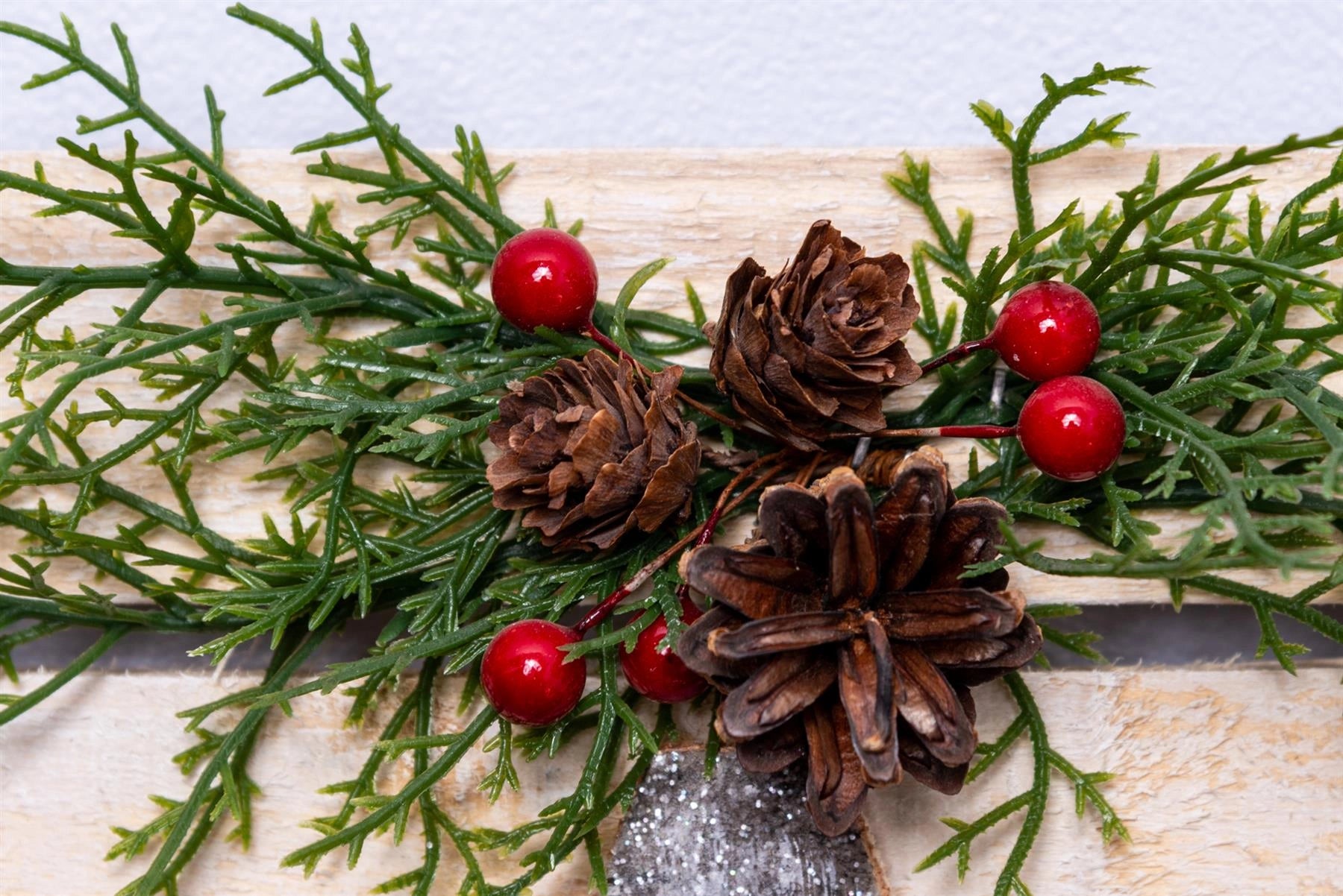 Peace Wooden Frame Christmas Hanging Ornament Wall Plaque Festiv Home Door Decor