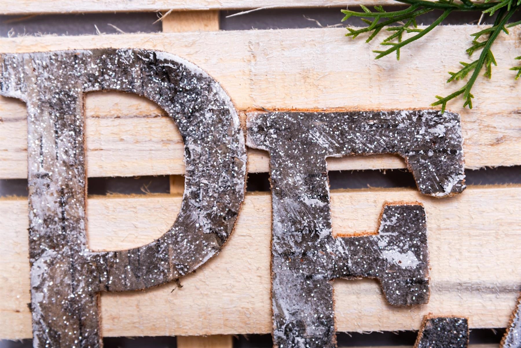 20X40Cm Wooden Peace Letters Sign Christmas Wall Frame Decoration