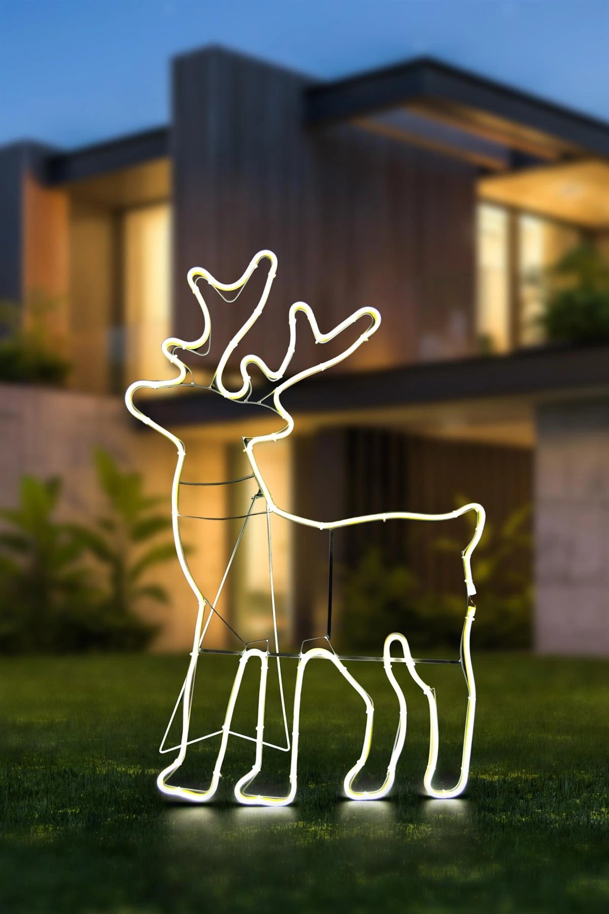 Reindeer Rope Light Silhouette-Cool White 89 X 50Cm