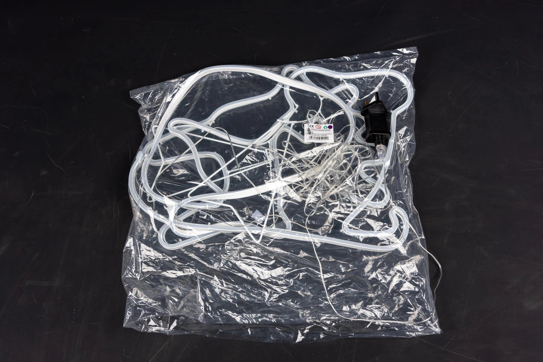 Neon Rope Lights Silhouette Christmas Reindeer Sleigh Outdoor Wall Garden Decor