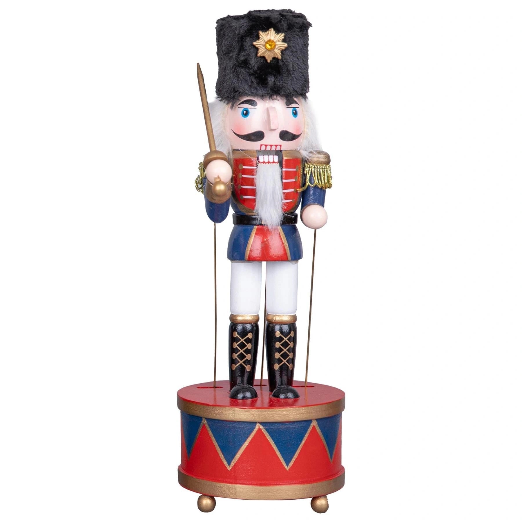 Christmas Musical Nutcrackers Animated Wooden Soldiers 30cm Ornament Any One