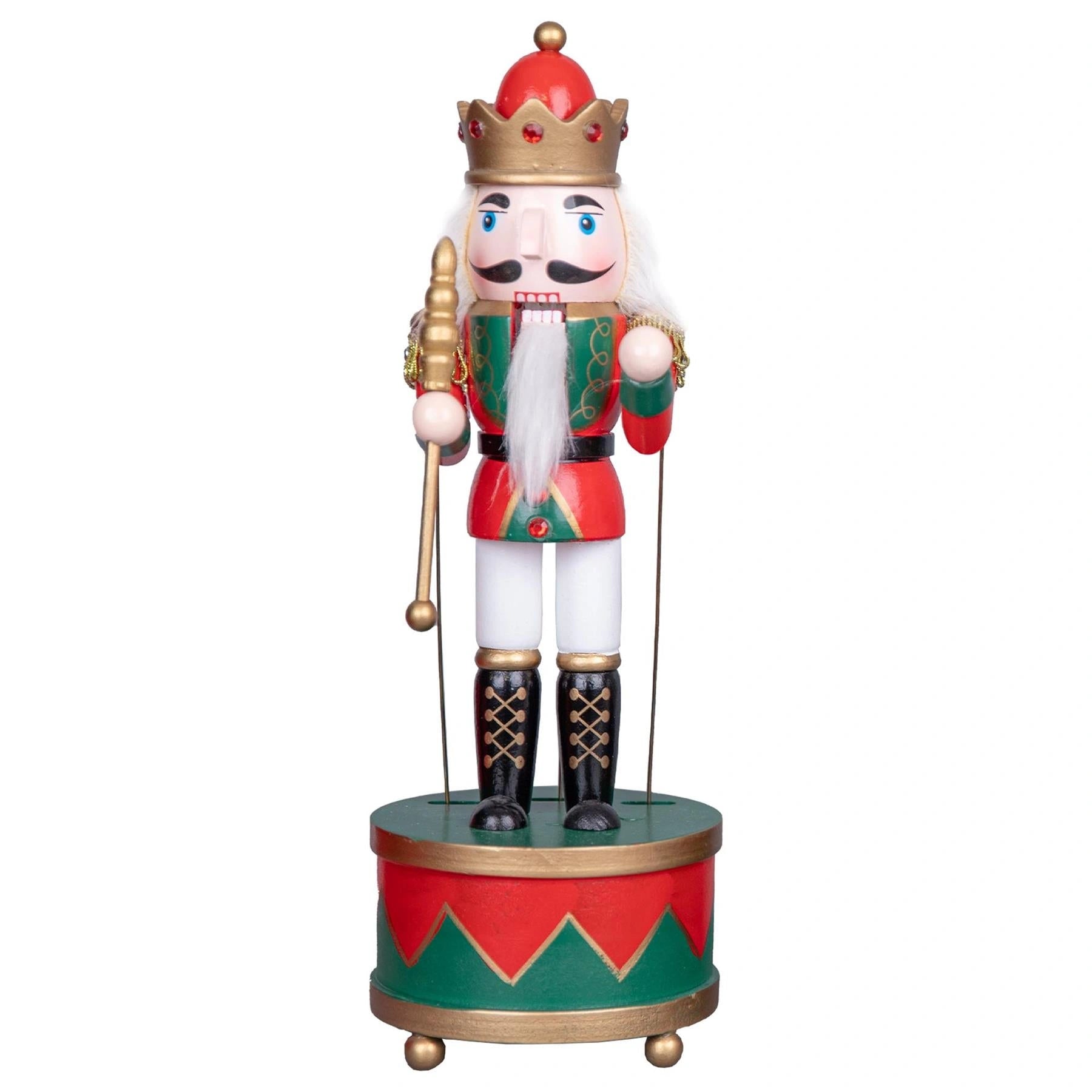 Christmas Musical Nutcrackers Animated Wooden Soldiers 30cm Ornament Any One
