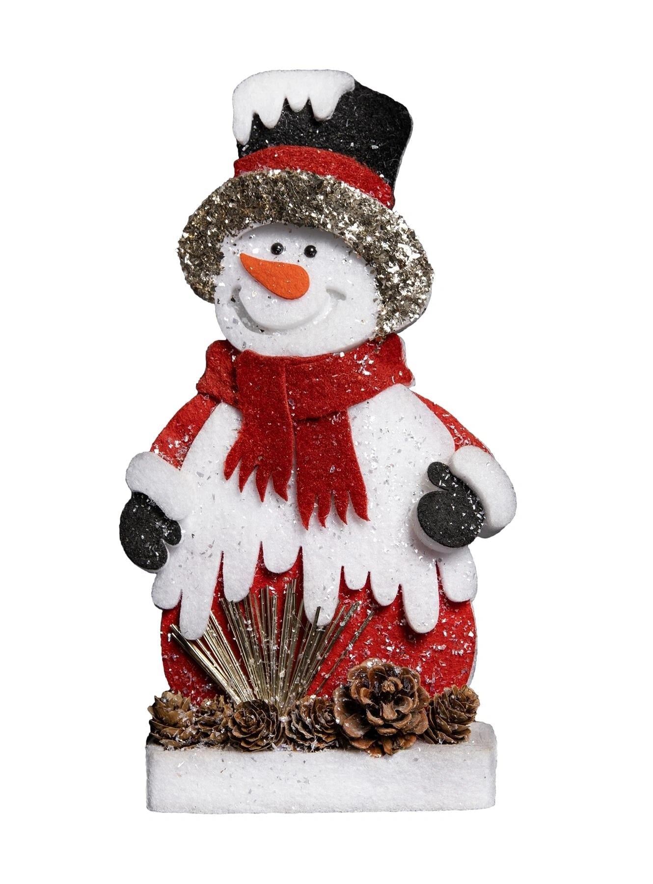 32cm Red Snowman Decor Figurine Christmas Novelty Home Decorations Xmas Party