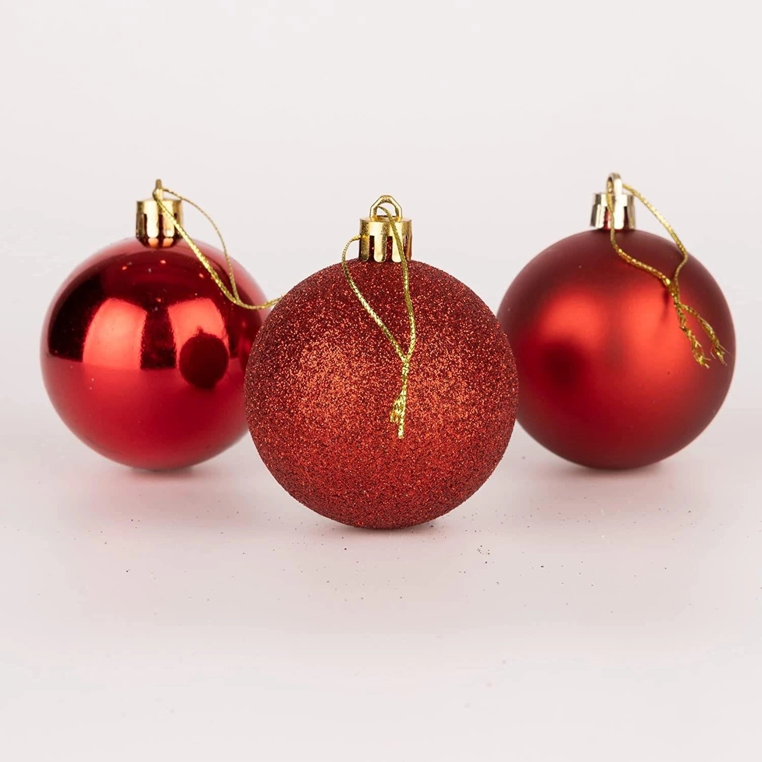 Baubles Red 6Cm-18Pcs Set -Pvc