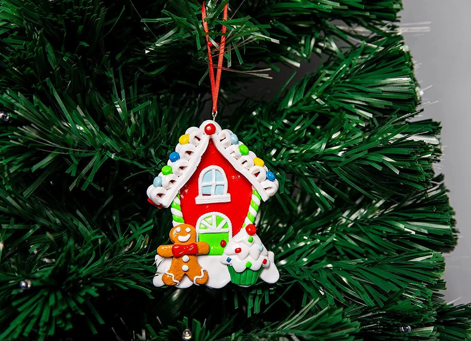 12x Christmas Tree Hanging Decorations Home Santa Snowman Teddy Wall Ornament