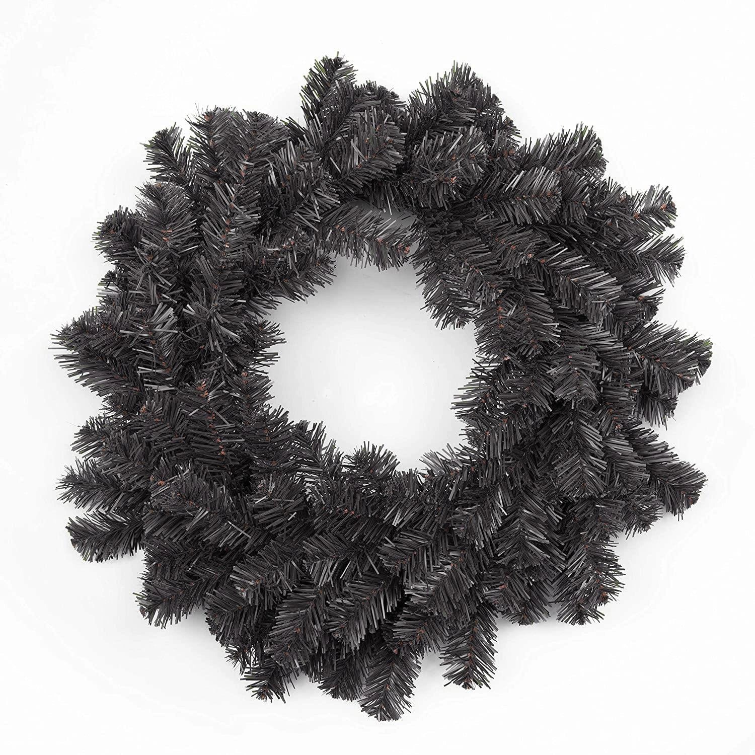 Alaskan Plain Wreath Black 55Cm