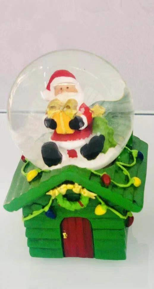 Green Christmas Santa Snow Globe Novelty Glitter Xmas Home Party Gifts Presents