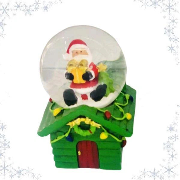 Green Christmas Santa Snow Globe Novelty Glitter Xmas Home Party Gifts Presents