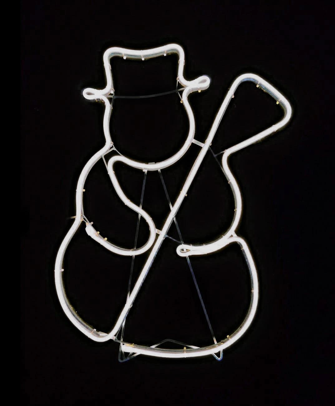 Snowman Rope Light Silhouette-Cool White 53 X 36Cm