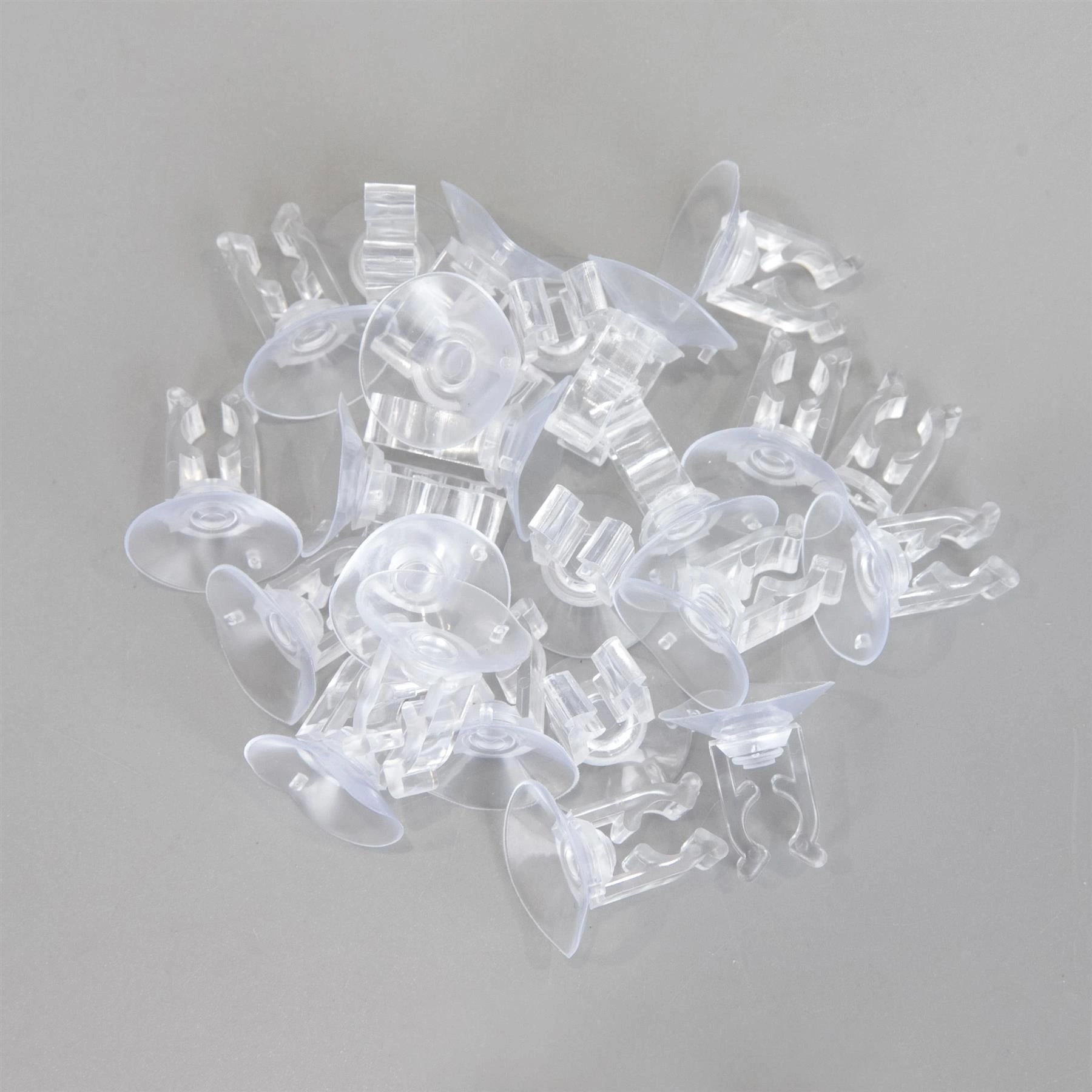 Window Suction Hook Mini Clip With Slot Christmas Light Rope String Decor 25pcs