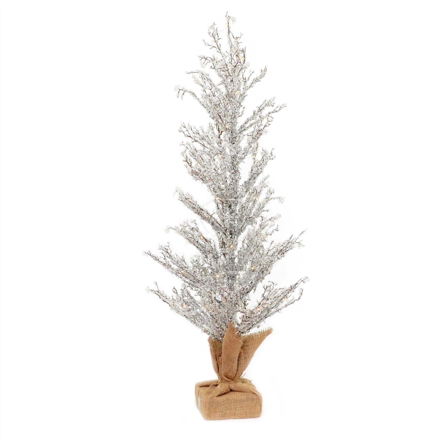 61CM Pre-Lit LED Christmas Tree Battery USB Operated Xmas home Table Decor
