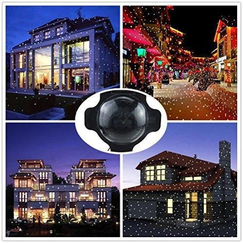 Outdoor Christmas Decorations Lights LED Snow Falling Moving Projector Home