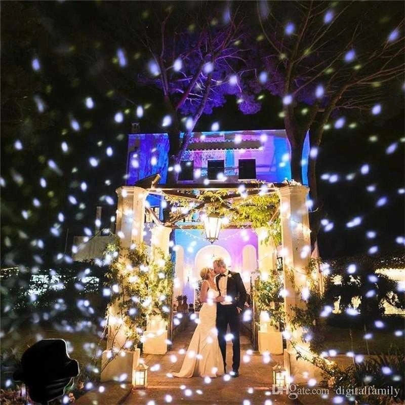 Snowfall Led Projector Light Timer Remote Control Waterproof Christmas Lights Decorations