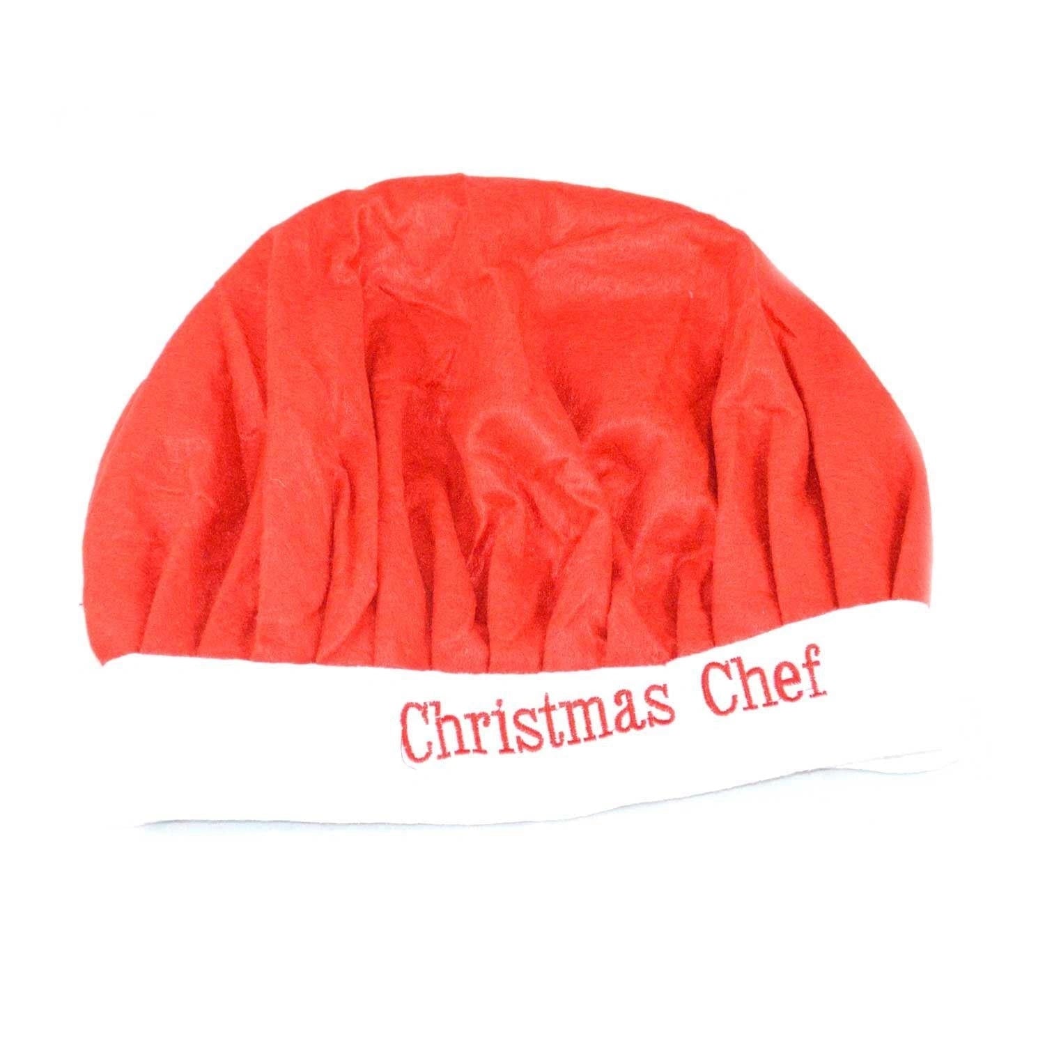 12pc Cook Chef Santa Hat Xmas Fancy Dress Party Kids Fun Christmas Party Supply