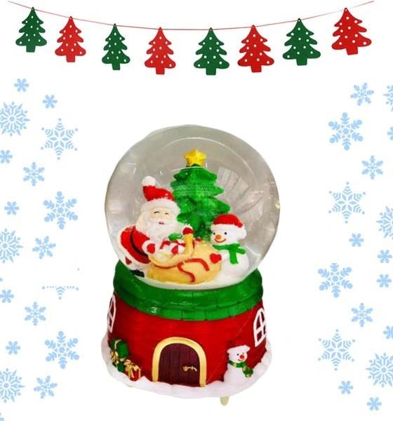 1 X Santa Christmas Snow Globe Nativity Xmas Home Decor Decorations Gifts