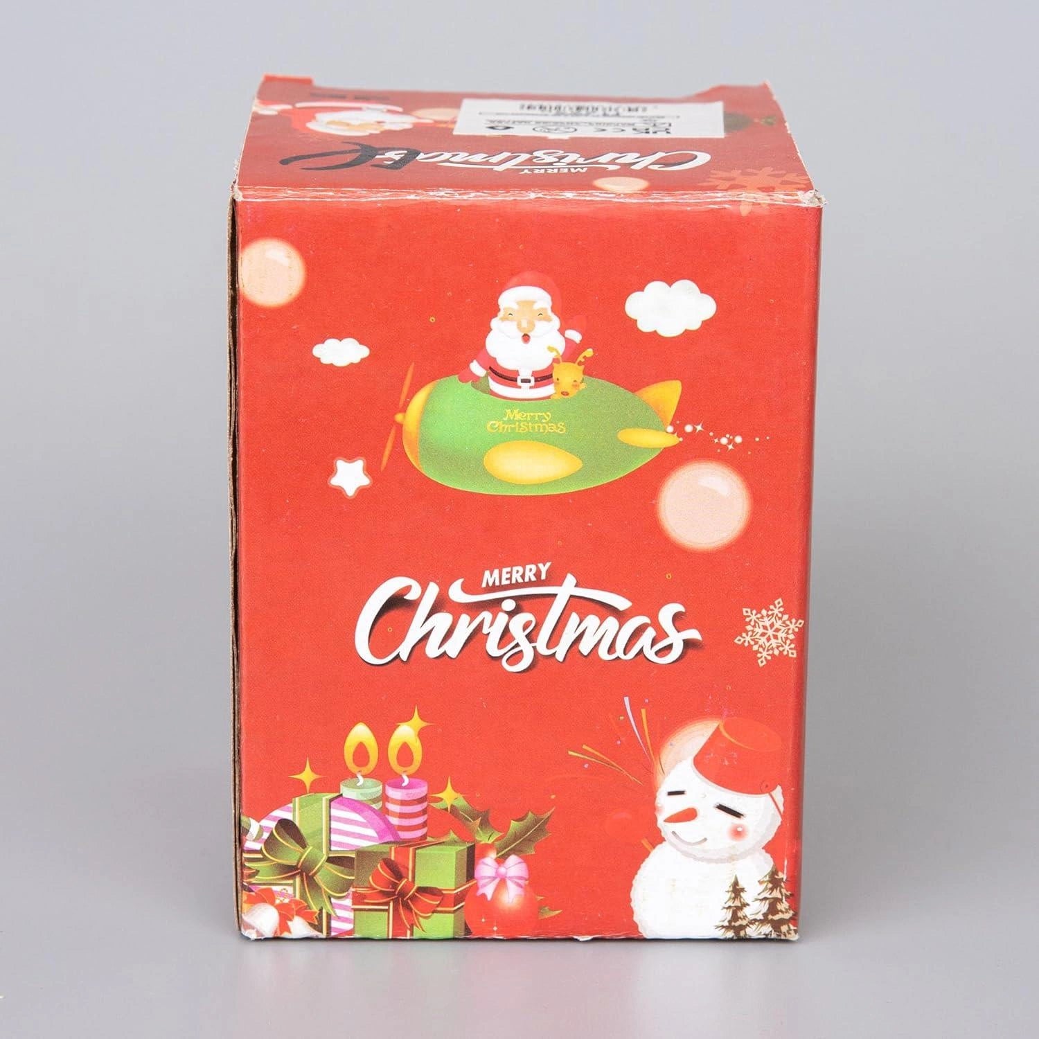 Christmas Snow Globe Moon Base Snowman 1x Santa Tabletop Window Xmas Home Decor