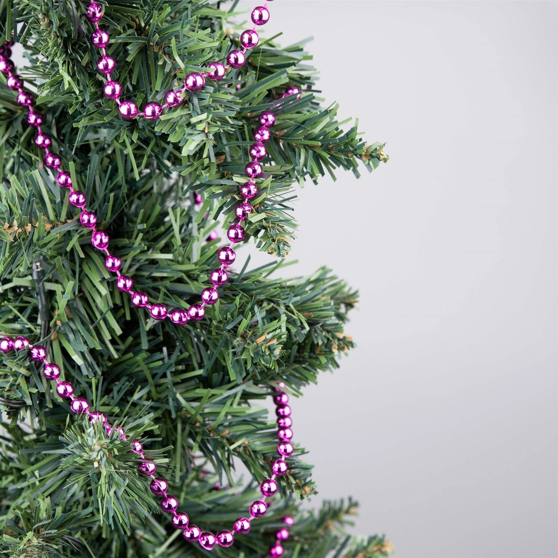 24Ft Pink Hanging Bead Garland Christmas Tree Xmas Party Tinsel String Chain