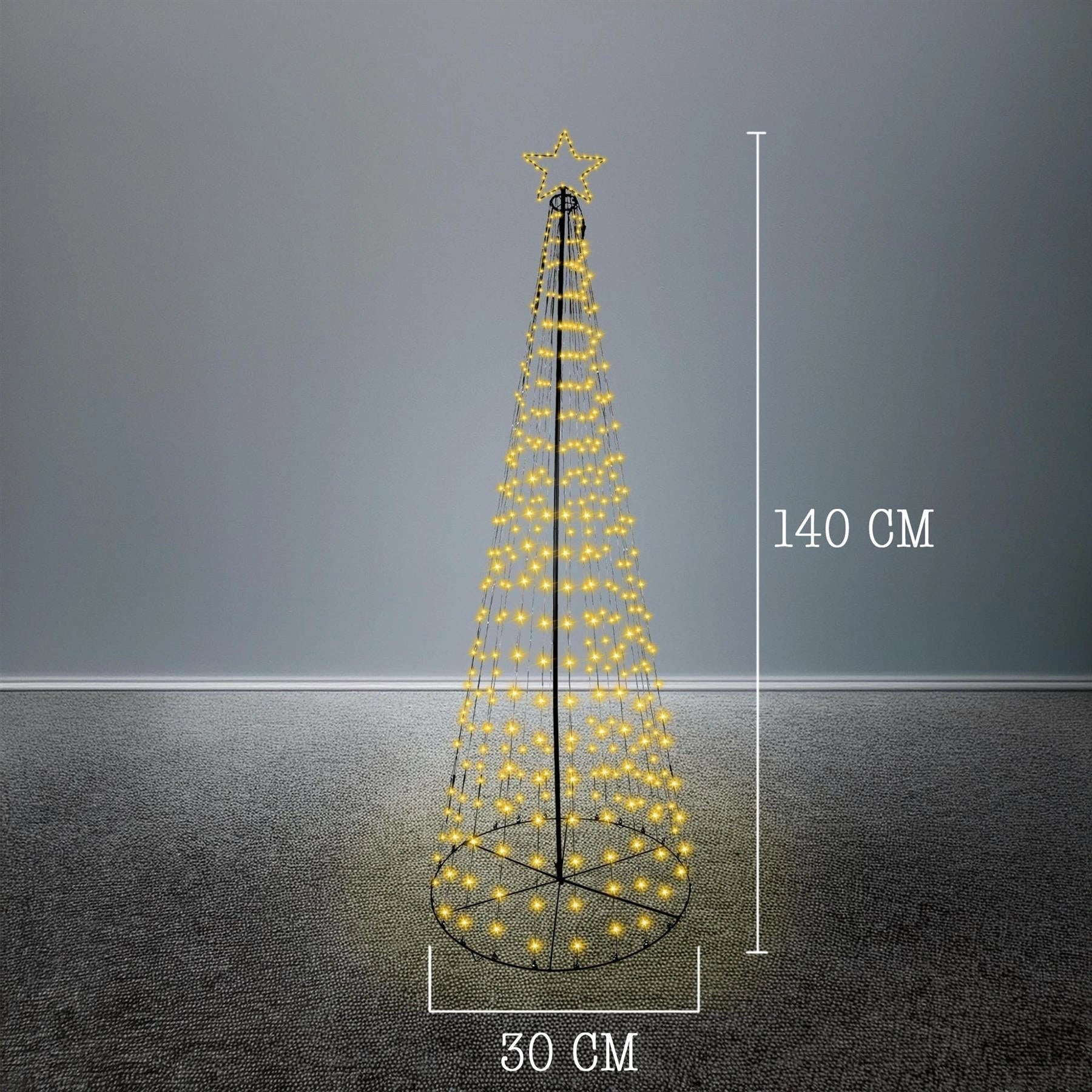 1.4M Outdoor Maypole Christmas Tree Ww 200 Leds