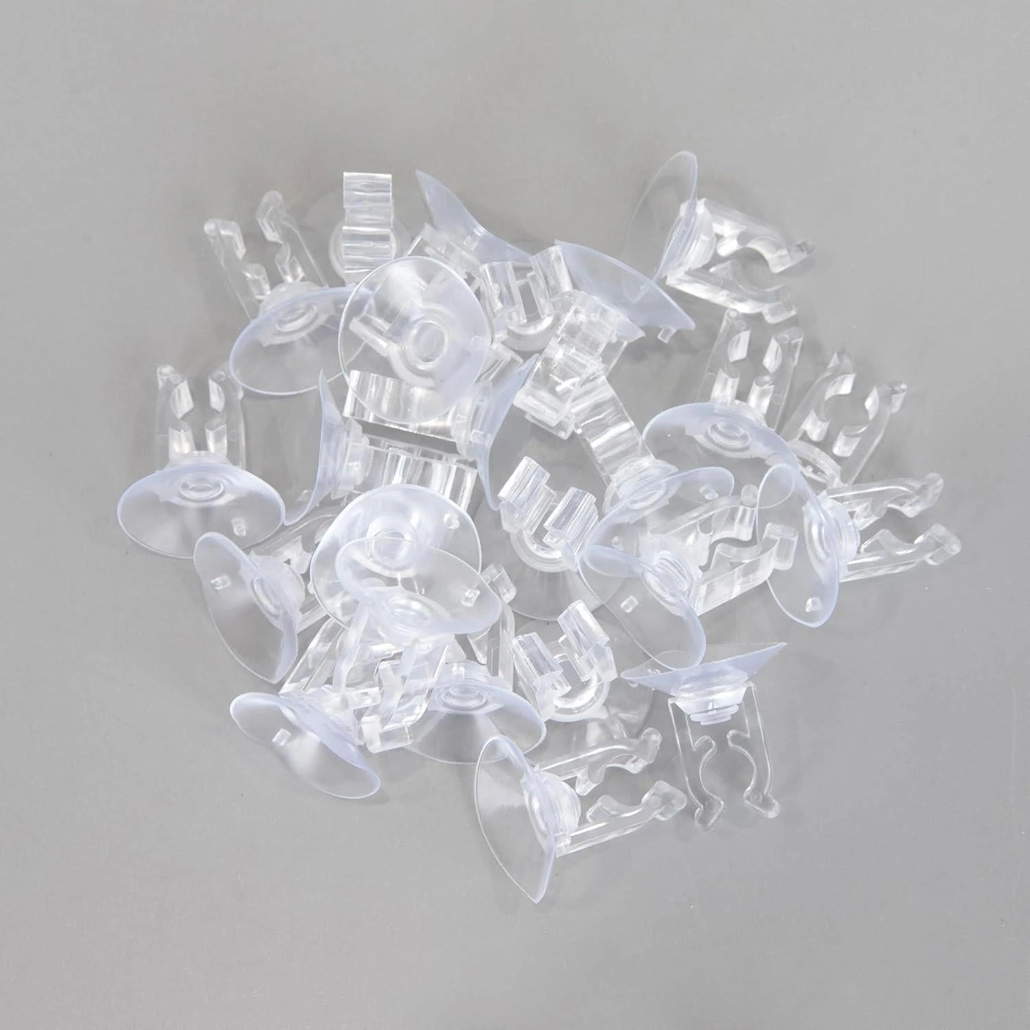 50Pcs Mini Suction Cups Plastic Hook 2.3Cm