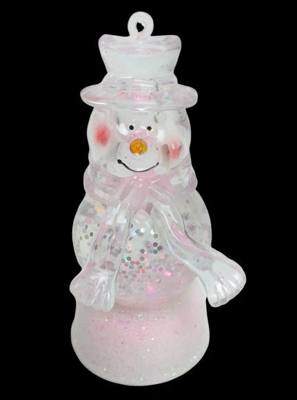 4 LED Crystal Clear Christmas Figures Xmas Home Party Table Top Fun Decorations