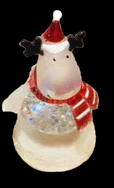 4 LED Crystal Clear Christmas Figures Xmas Home Party Table Top Fun Decorations