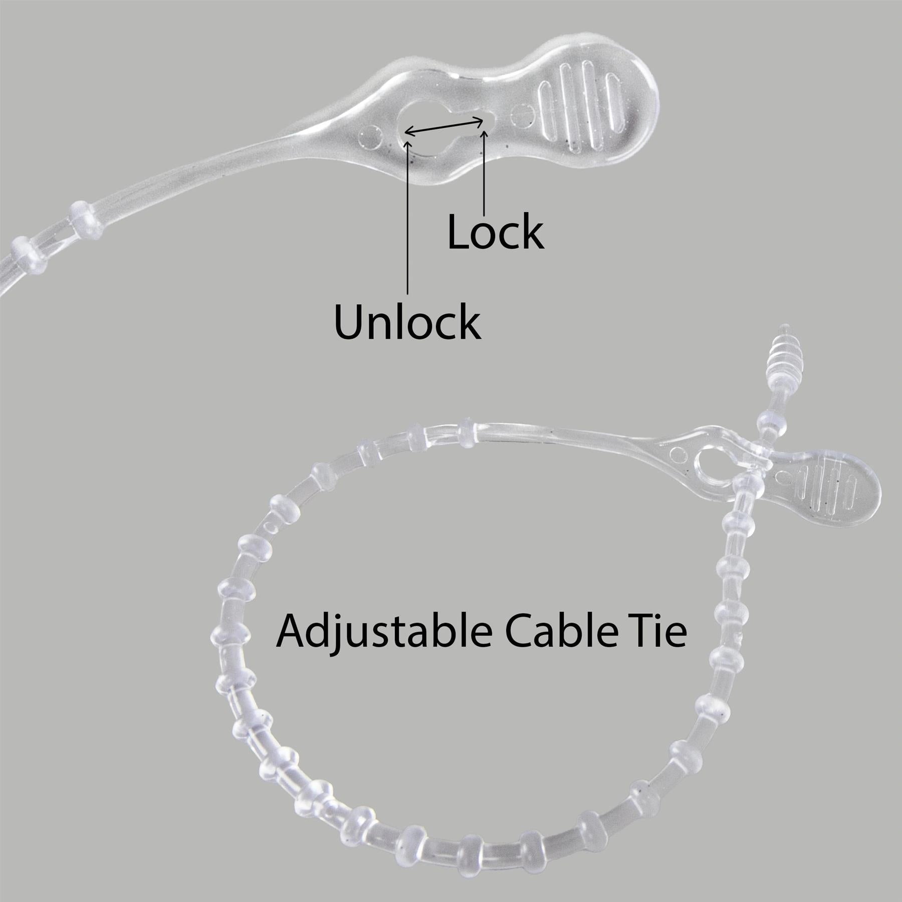 33cm Adjustable Cable Tie Christmas Tree Wreath Garland Rope Xmas Light Wire X48