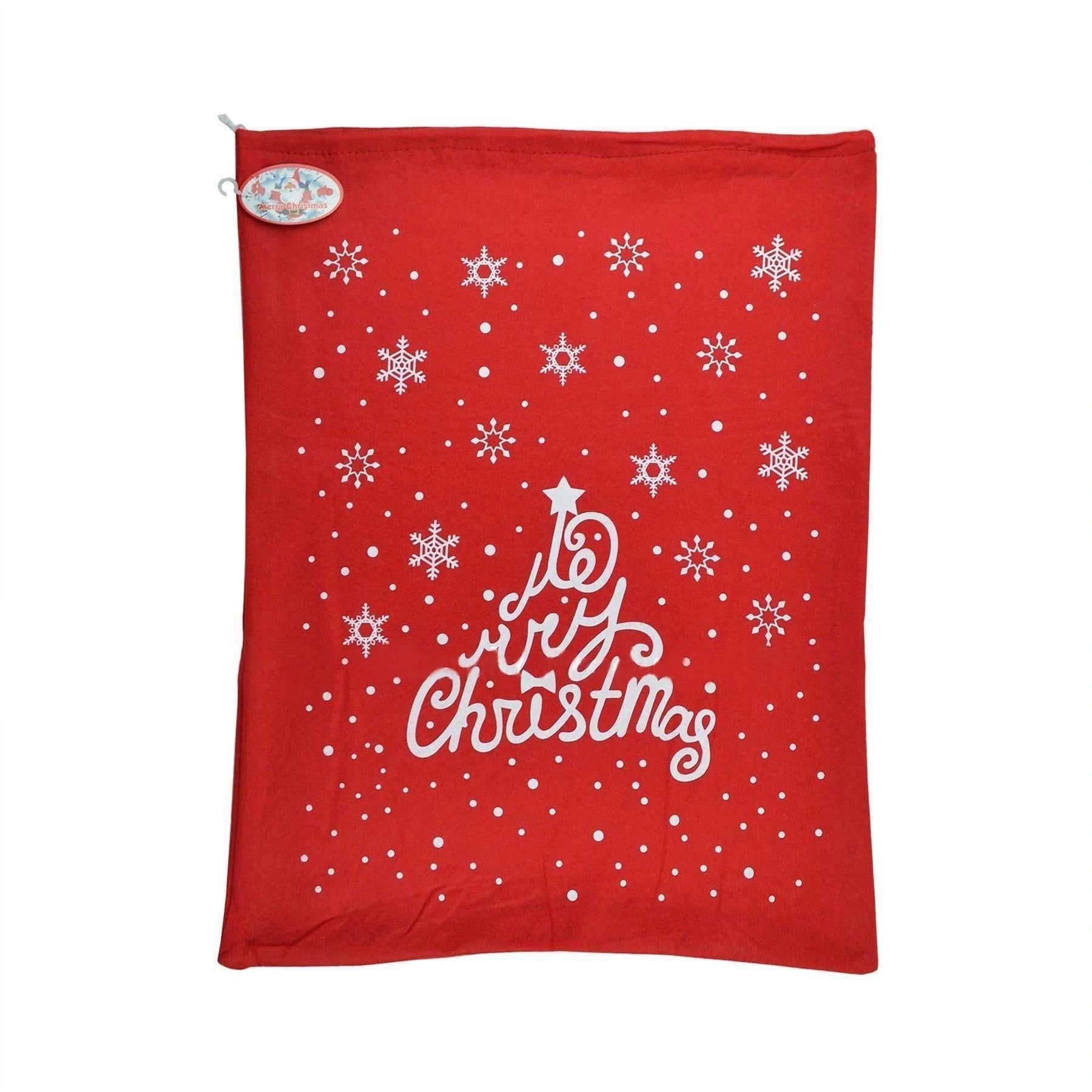 5 Large Santa Sack Christmas Stocking Gift Bags Red Felt 60X50cm Xmas Accessory
