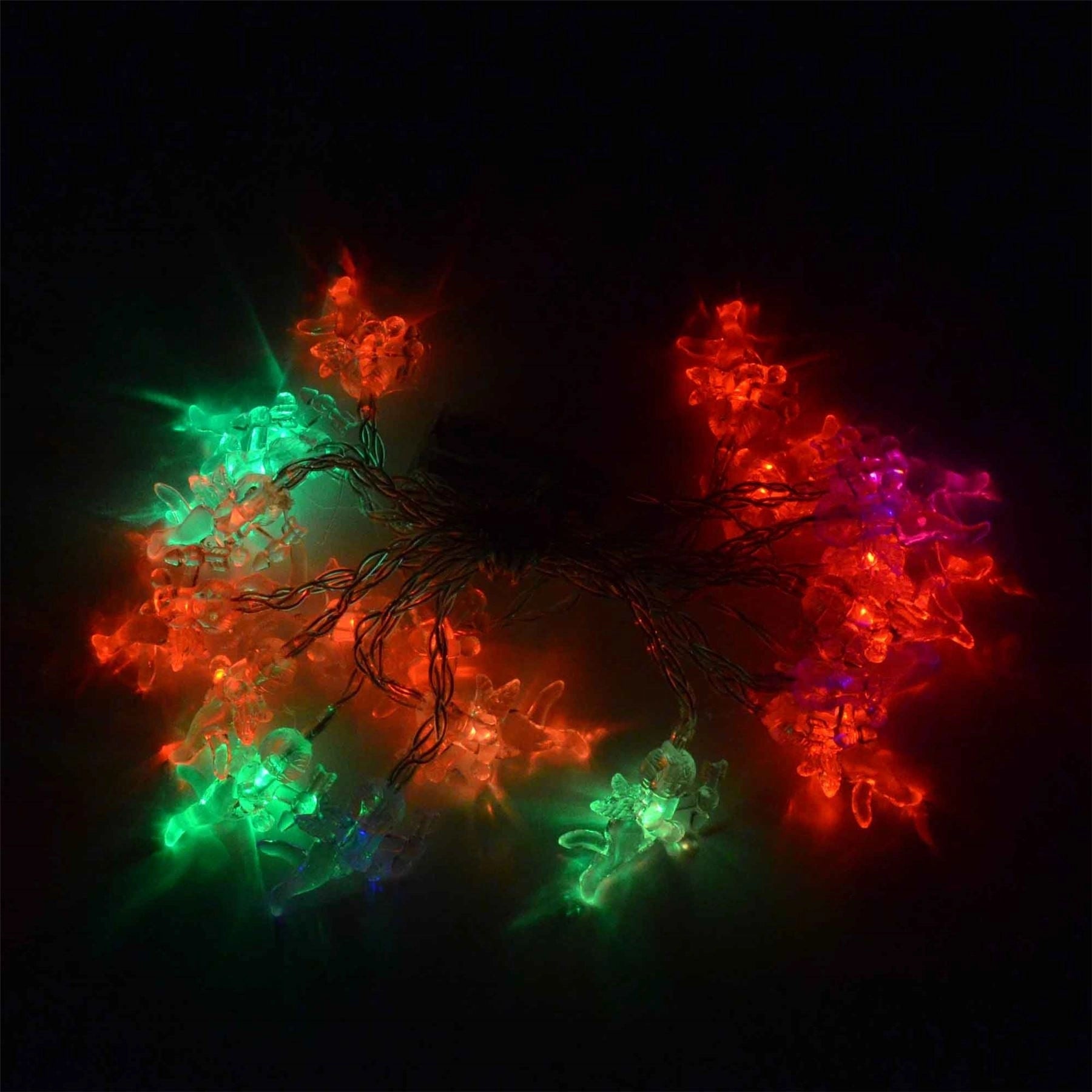 3.3m Battery Operated Angle 20 Multi Colour LED Fairy String Light Decoration