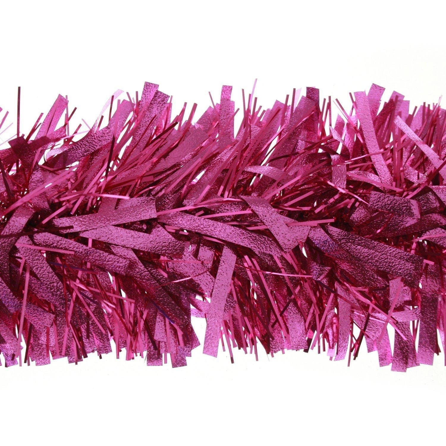 HOT PINK Thick Chunky Luxury Christmas Tree Tinsel Garland Decoration Xmas 2m