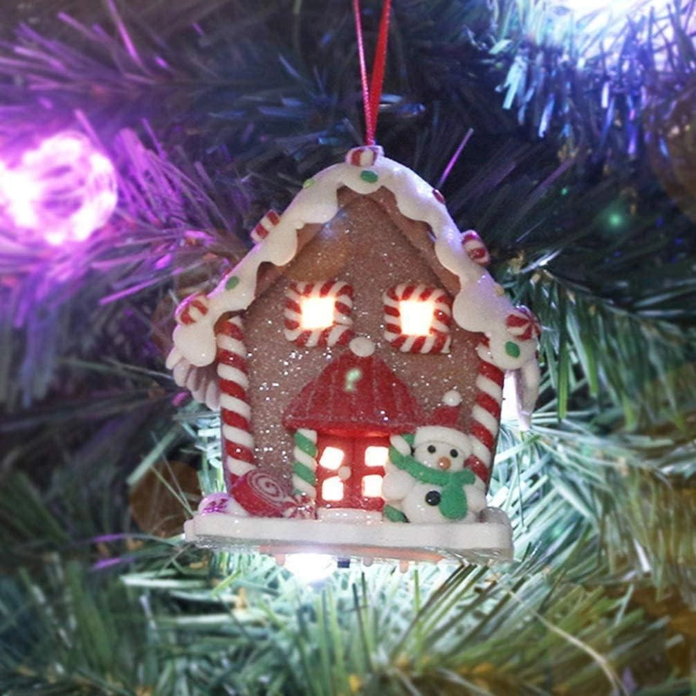 PreLit Hanging Decoration Christmas Pendant Santa Snowman Xmas Wall Home DecorX3