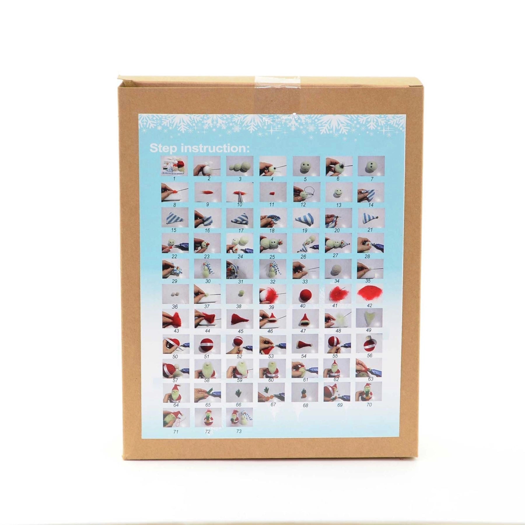 Christmas Diy Kit Novelty Xmas Gifts Craft - Wool Snow & The Old Man