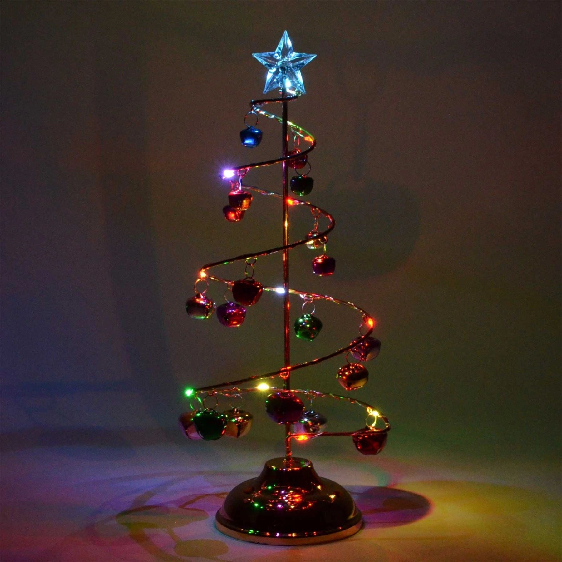 10in Spiral Bell Tree Christmas Decorations Xmas Novelty
