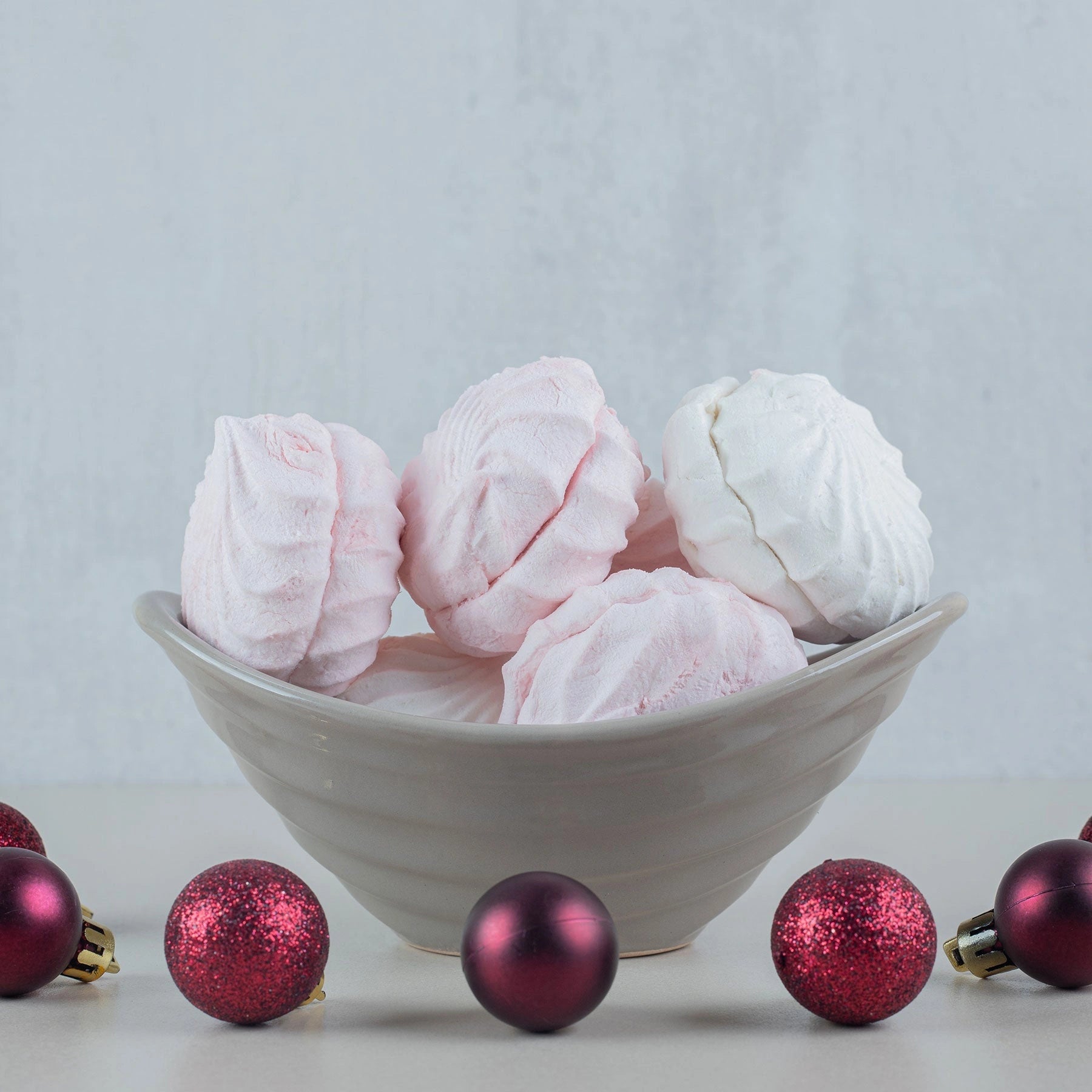 12 White Glitter Christmas Tree Decorations Baubles Soft Foam Xmas Home Decor 4 Cm