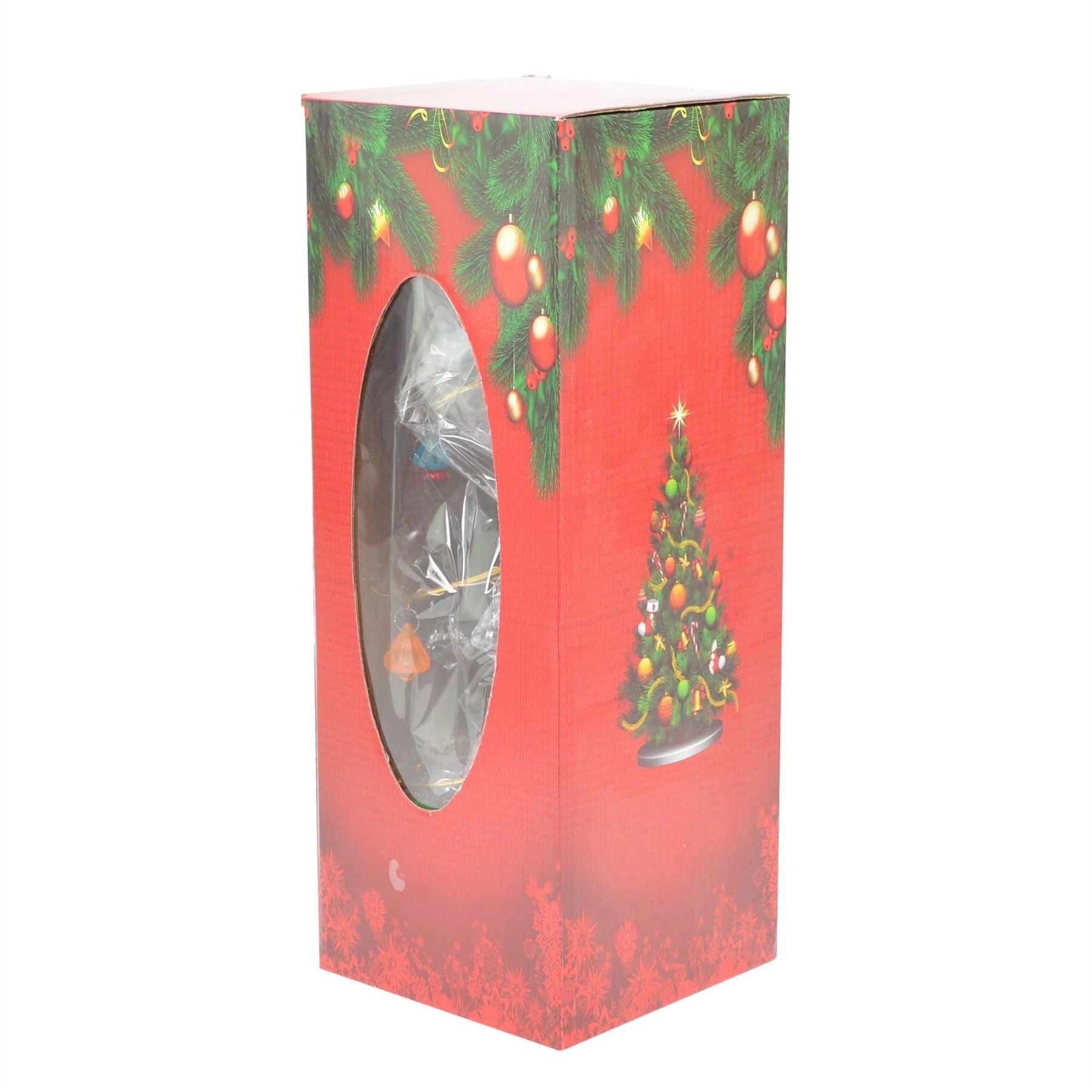 10in Spiral Diamond Tree Christmas Decorations Xmas Novelty